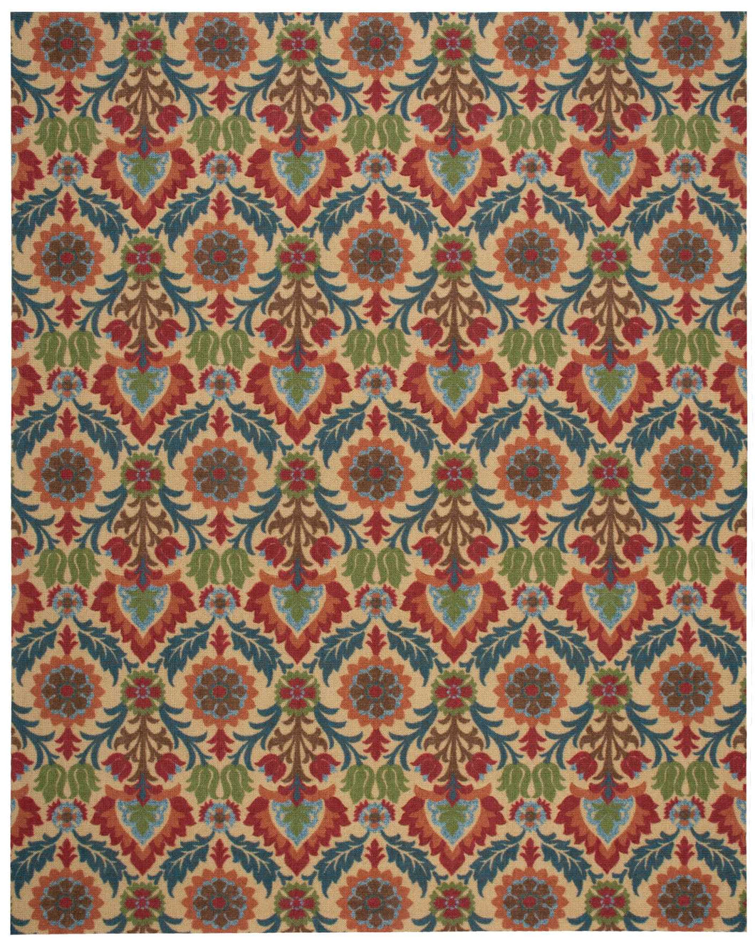 Waverly Global Awakening WGA03 Orange 8'x10'   Rug