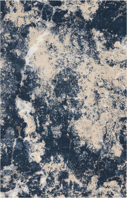 kathy ireland Home Heritage KI355 Beige and Blue 5'x7'  Area Rug