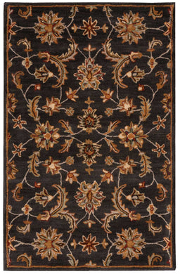 Nourison India House IH83 Black 5'x8'  Area Rug