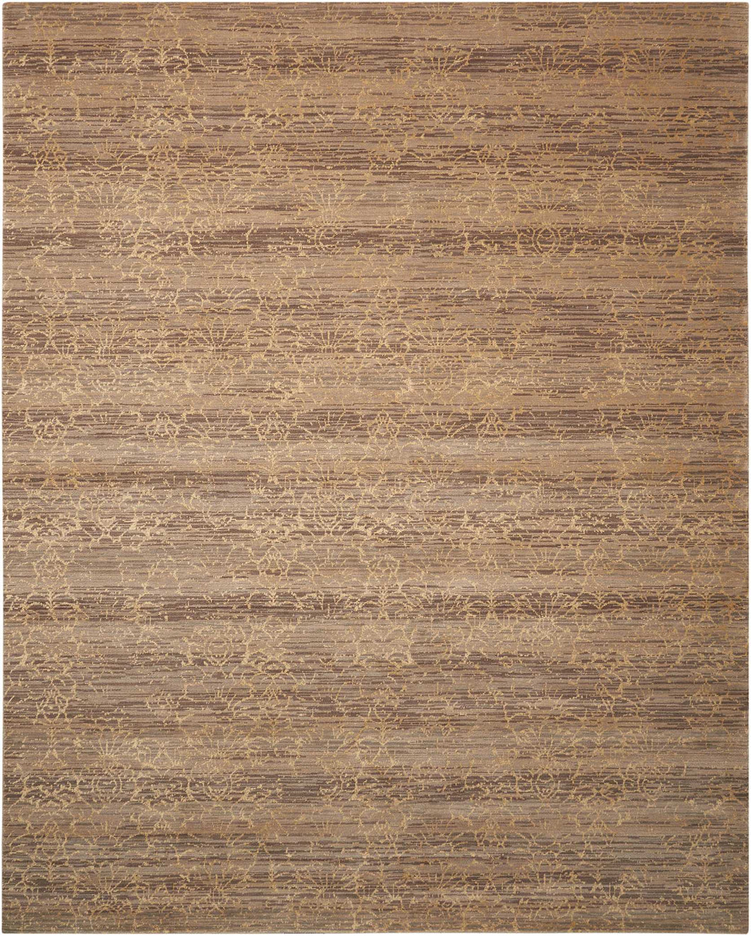 Nourison Silken Allure SLK26 Brown 9'x12'   Rug