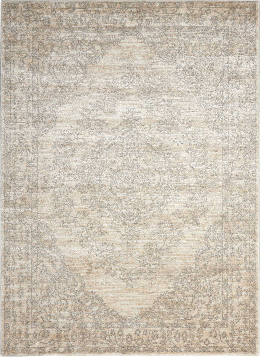 Nourison Euphoria EUP04 White and Beige 8'x10' Large  Rug