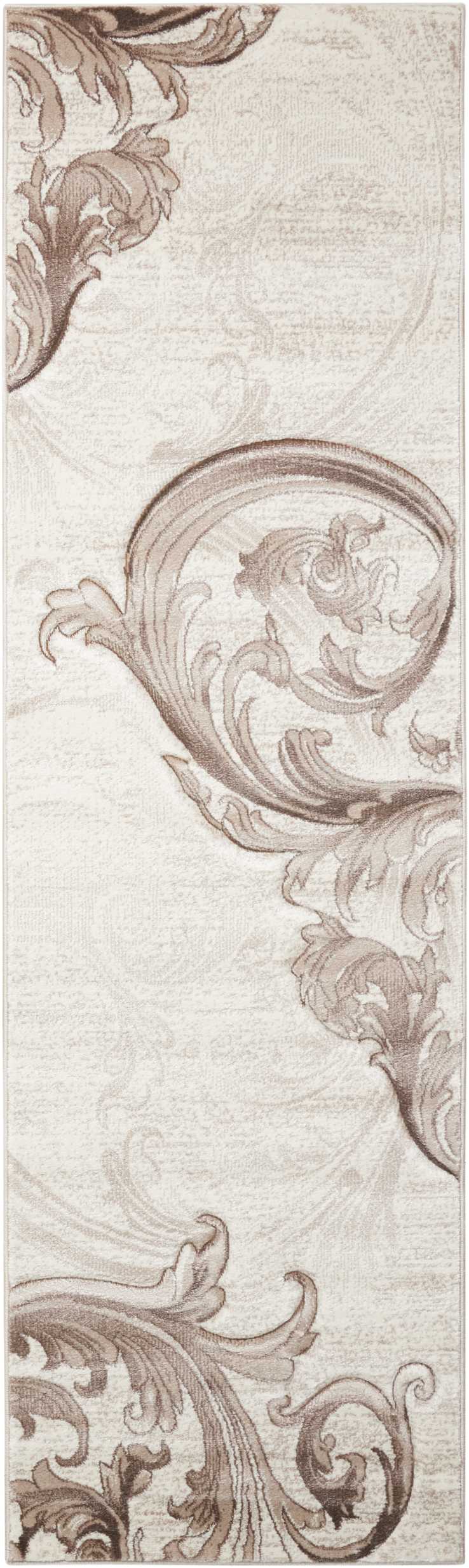 Nourison Soho SOH05 Beige 8' Runner  Hallway Rug