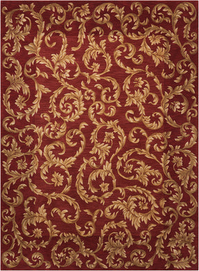 Nourison Ashton House AS04 Red 5'x8'  Area Rug