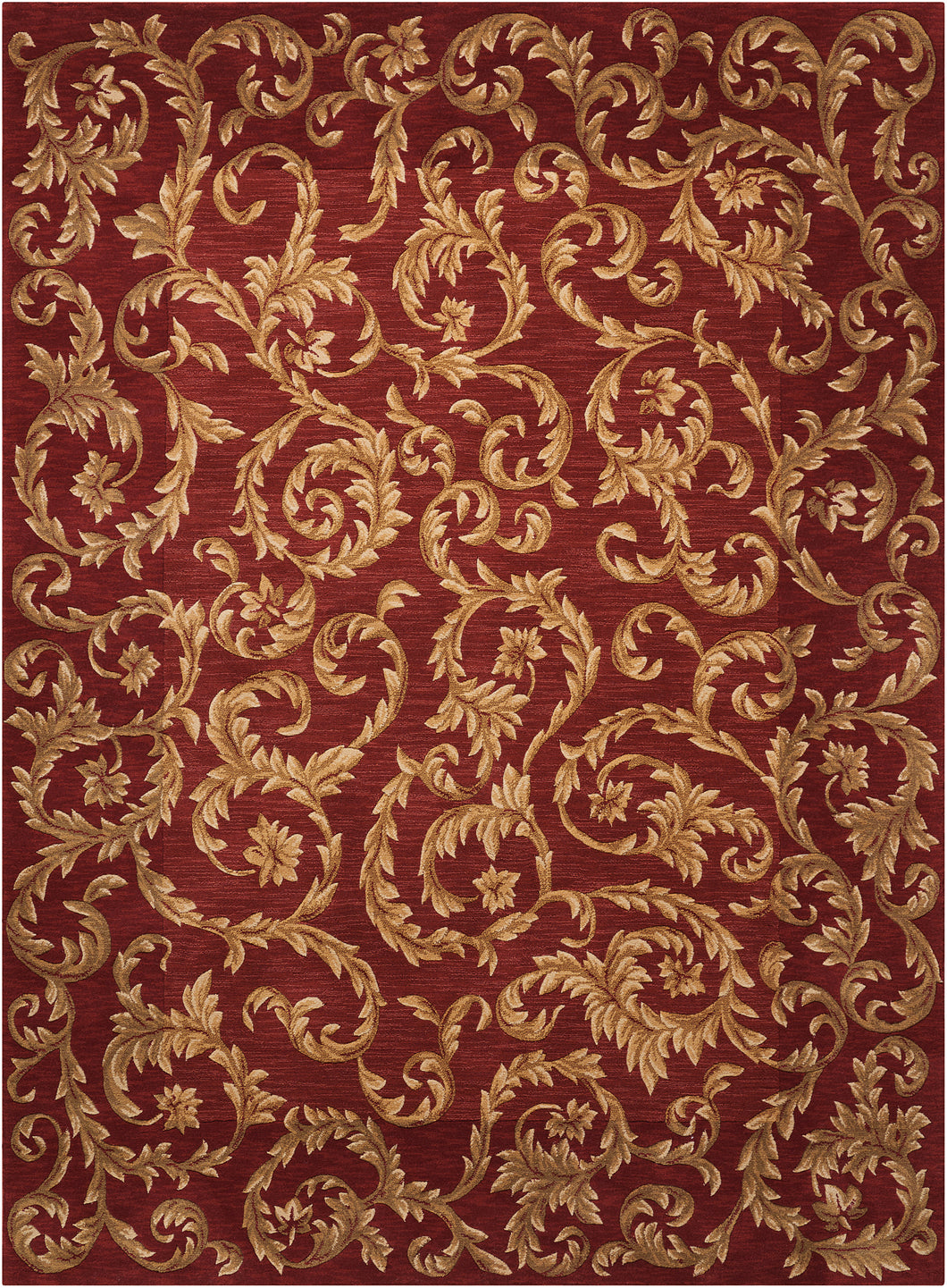 Nourison Ashton House AS04 Red 5'x8'  Area Rug