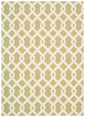 Waverly Sun N Shade SND20 Green 5'x8'  Area Rug