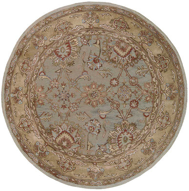 Nourison Jaipur JA19 Blue Multicolor 6' Round  Area Rug