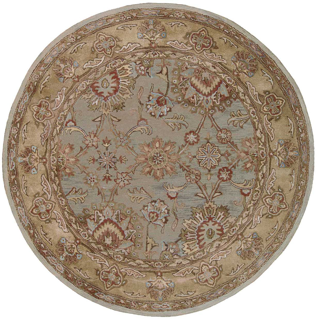 Nourison Jaipur JA19 Blue Multicolor 6' Round  Area Rug