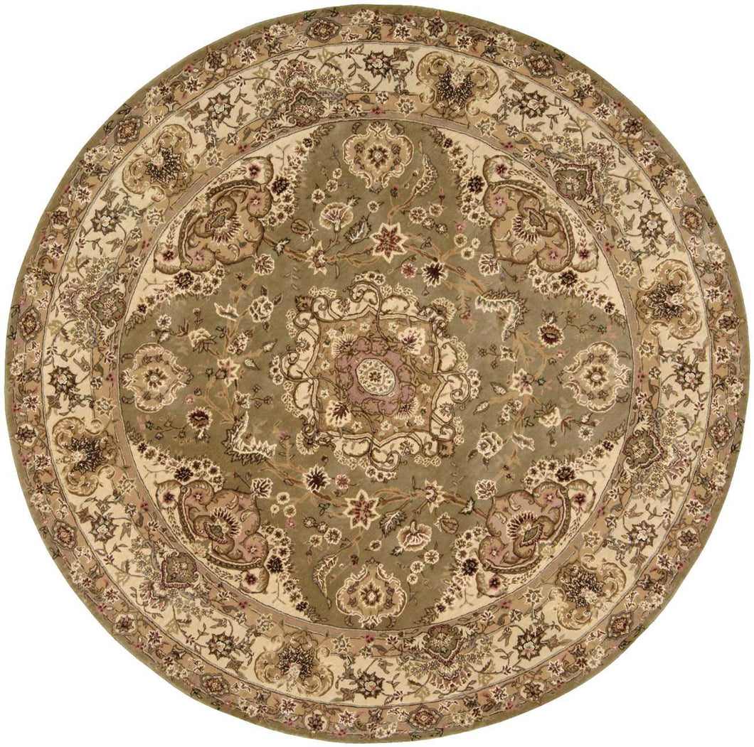 Nourison 2000 2028 Olive 8' Round  Area Rug