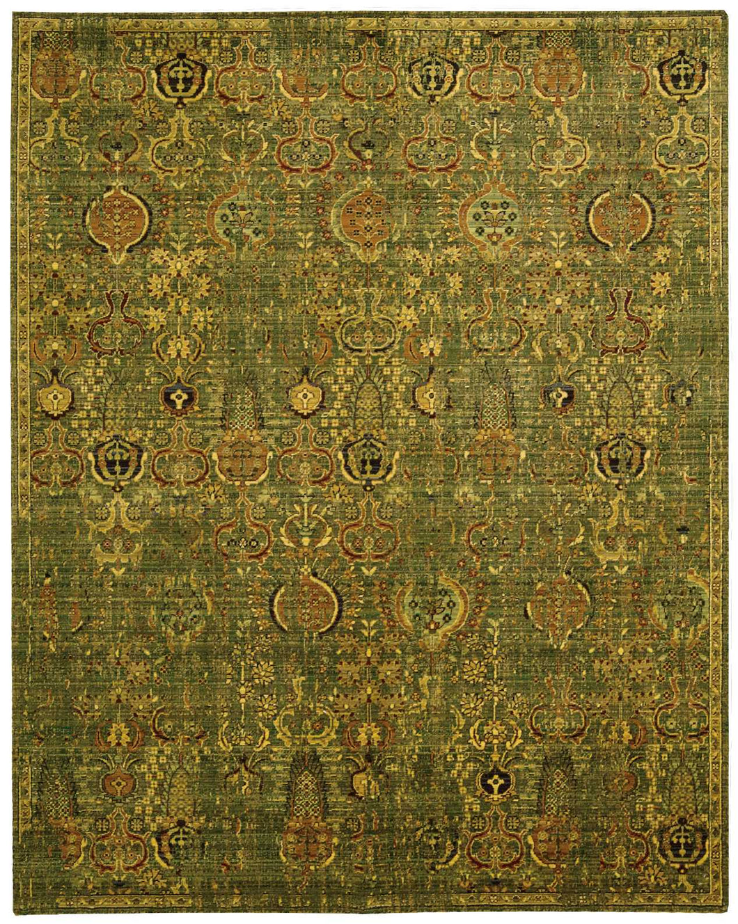 Nourison Timeless TML11 Green 9'x12'   Rug