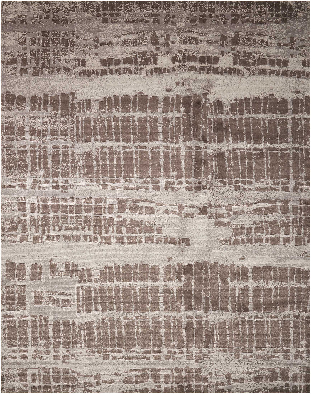 Nourison Twilight TWI10 Charcoal and Grey 8'x10' Large  Rug