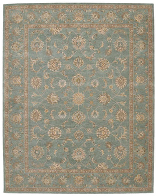 Nourison Heritage Hall HE15 Blue Multicolor 6'x9'  Area Rug