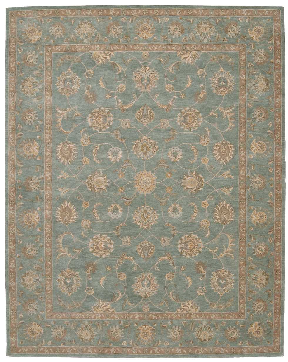 Nourison Heritage Hall HE15 Blue Multicolor 6'x9'  Area Rug