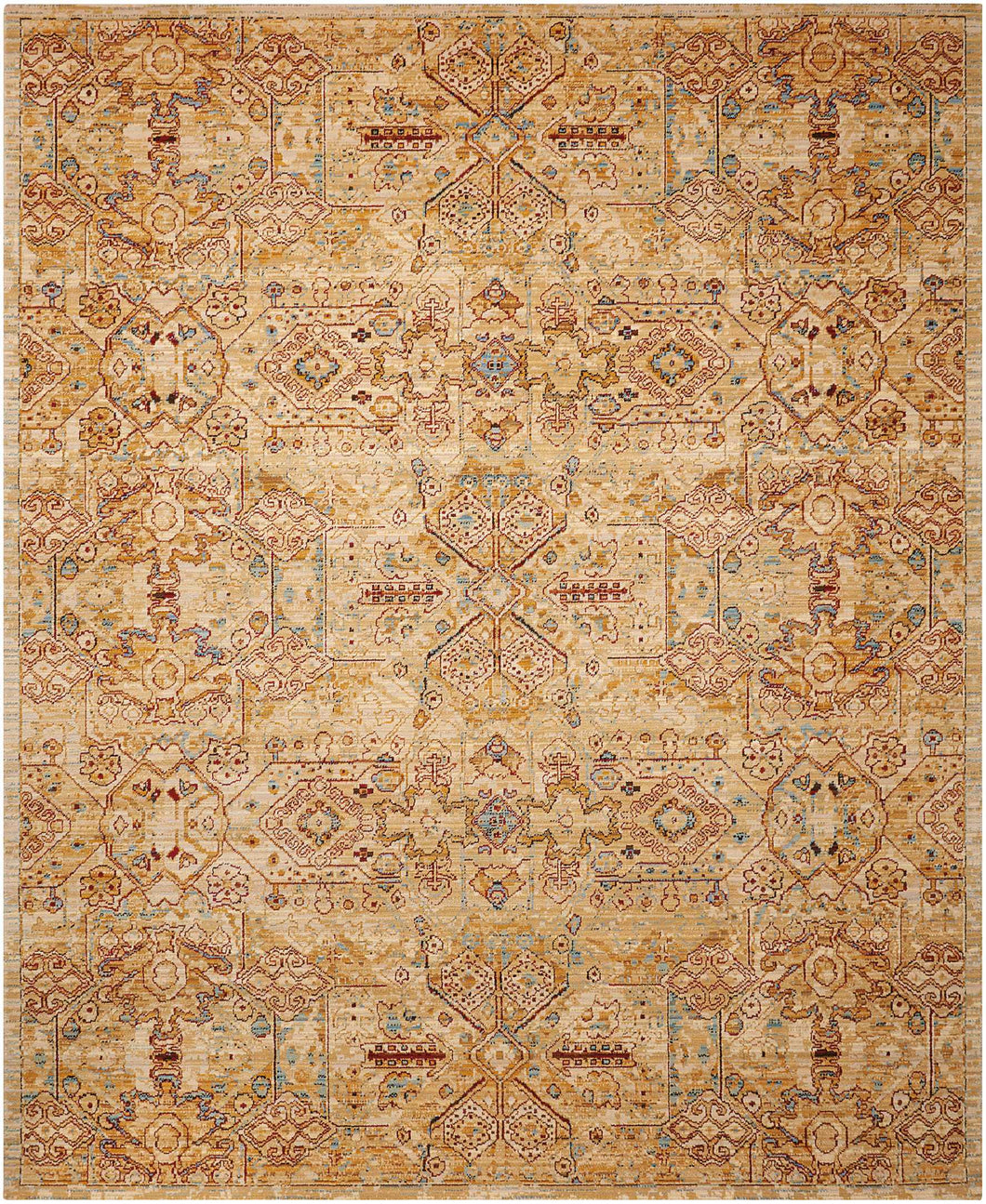 Nourison Rhapsody RH008 Yellow 5'x8'  Area Rug