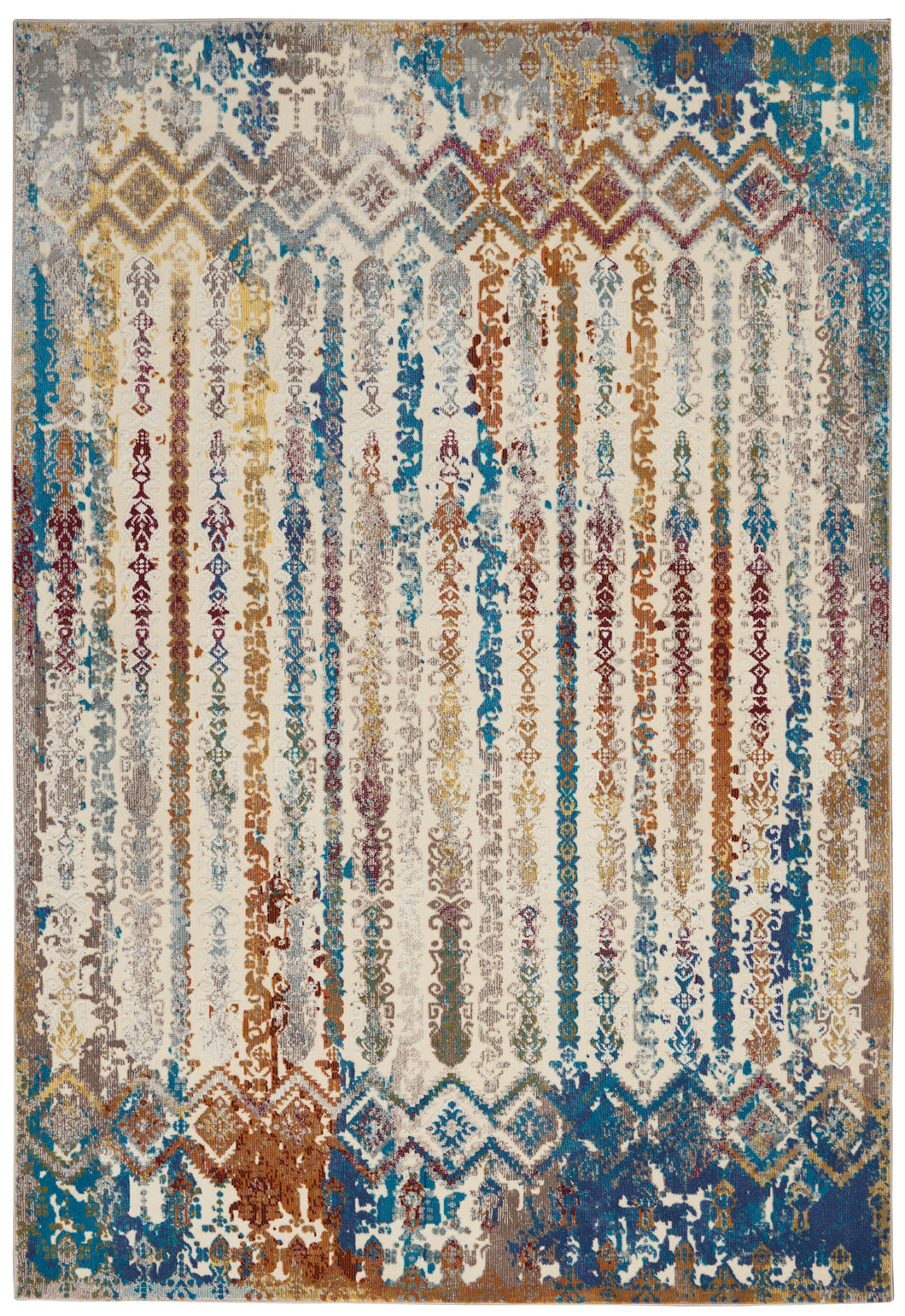 Nourison Radiant RAD02 Multicolor 5'x7' Colorful Area Rug
