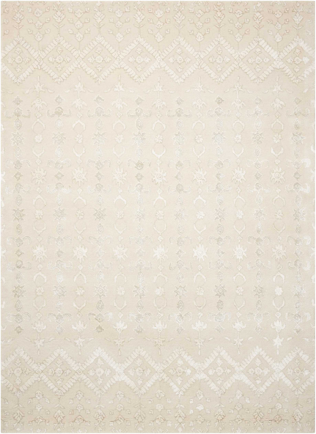 Nourison Symphony SYM12 White 8'x11'   Rug