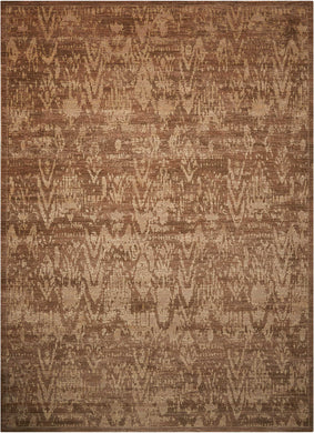 Nourison Silken Allure SLK17 Brown 9'x12'   Rug