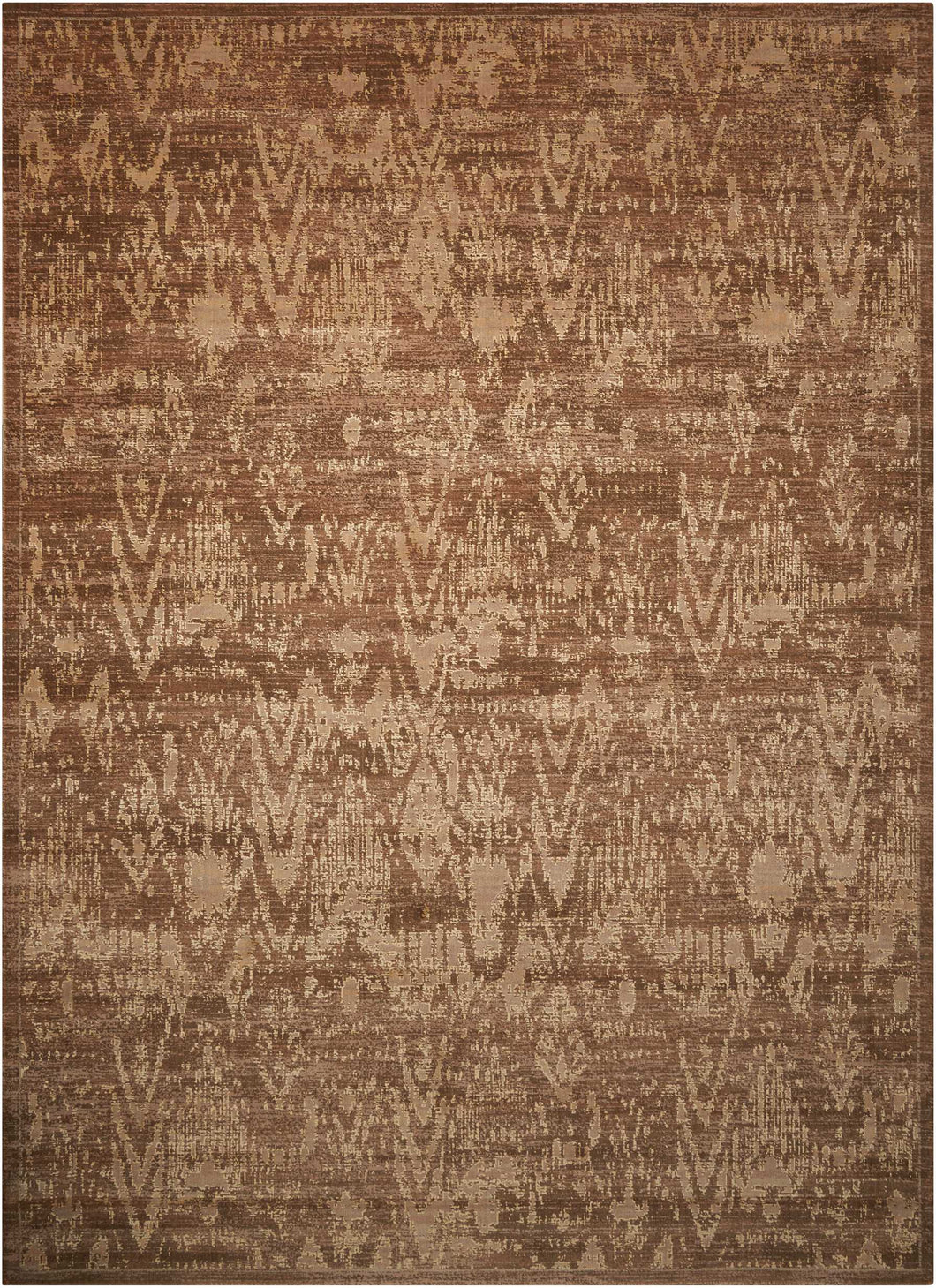 Nourison Silken Allure SLK17 Brown 9'x12'   Rug