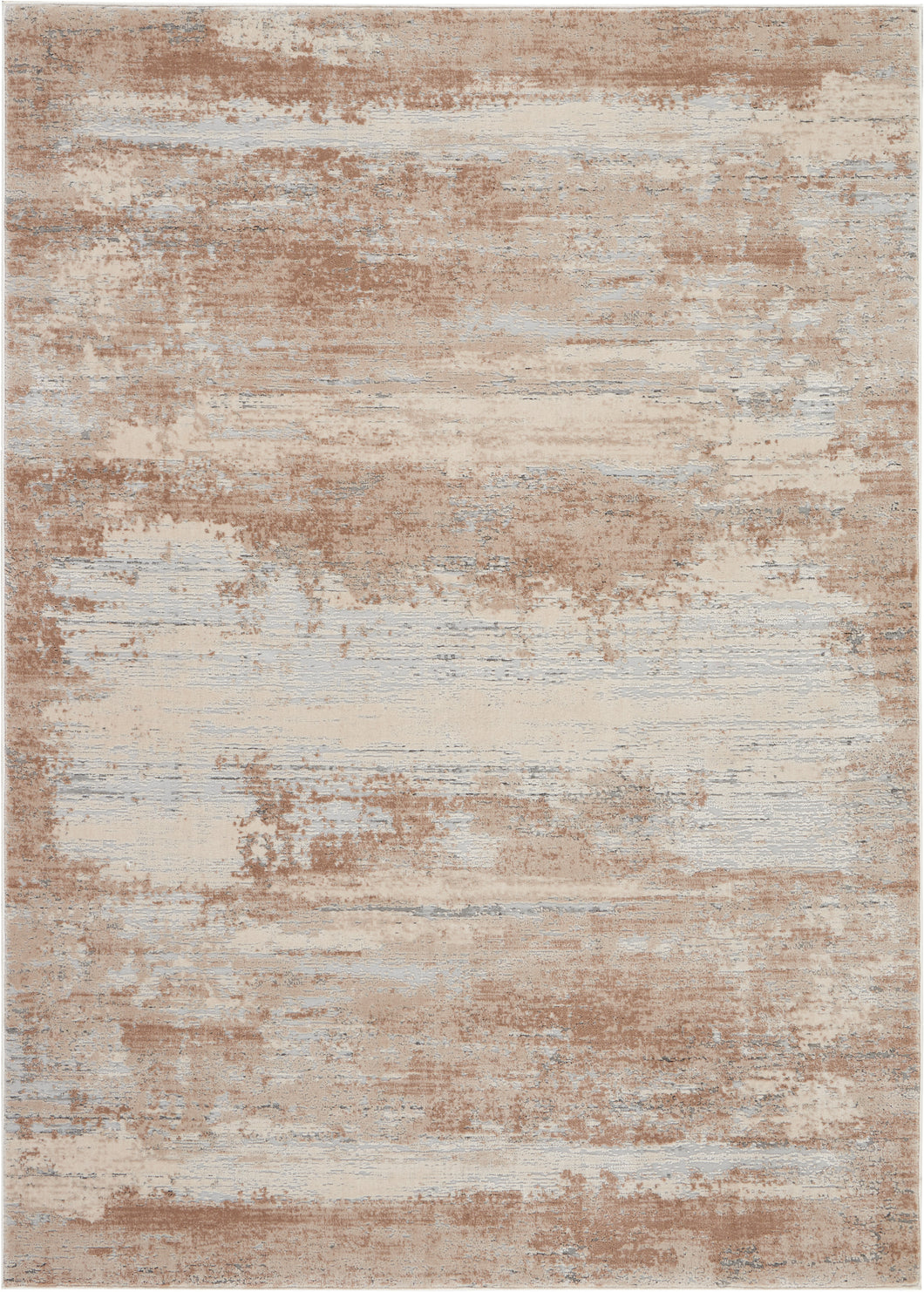 Nourison Rustic Textures RUS03 Beige 4'x6' Rustic Area Rug