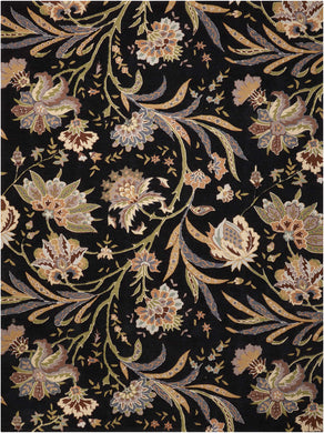 Nourison Gatsby GAT01 Black 5'x8'  Area Rug