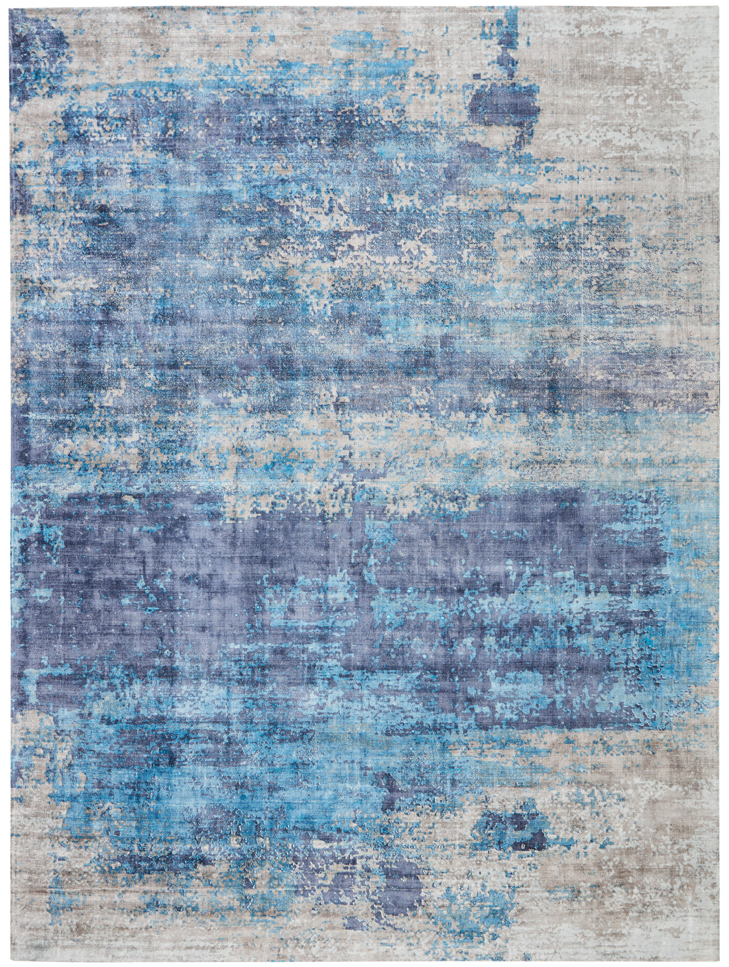 kathy ireland Home Safari Dreams KI374 Blue 9'x12' Oversized  Rug