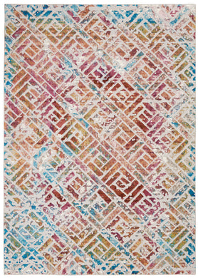 Nourison Radiant RAD09 Multicolor 5'x7' Distressed Area Rug