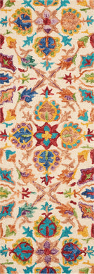 Nourison Vivid VIB08 Multicolor 6' Runner Wool Hallway Rug