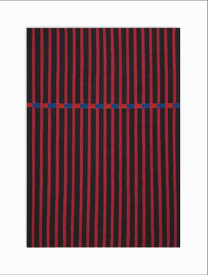 Calvin Klein Nashville CK751 Red and Black 5'x7'  Area Rug