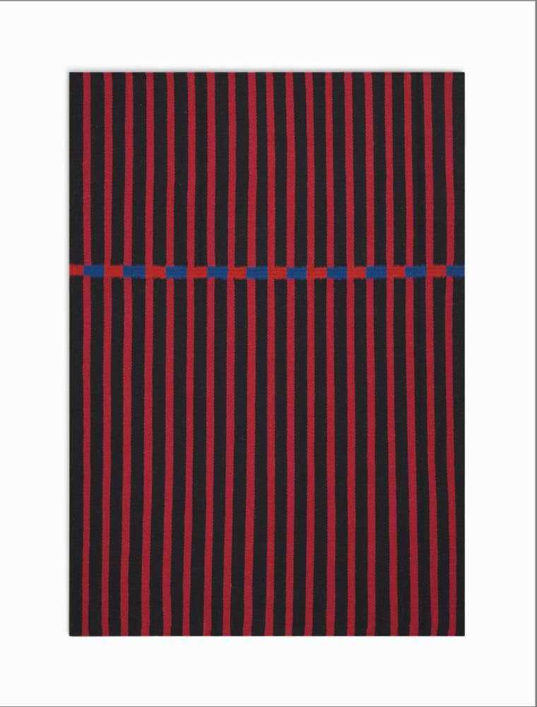 Calvin Klein Nashville CK751 Red and Black 5'x7'  Area Rug