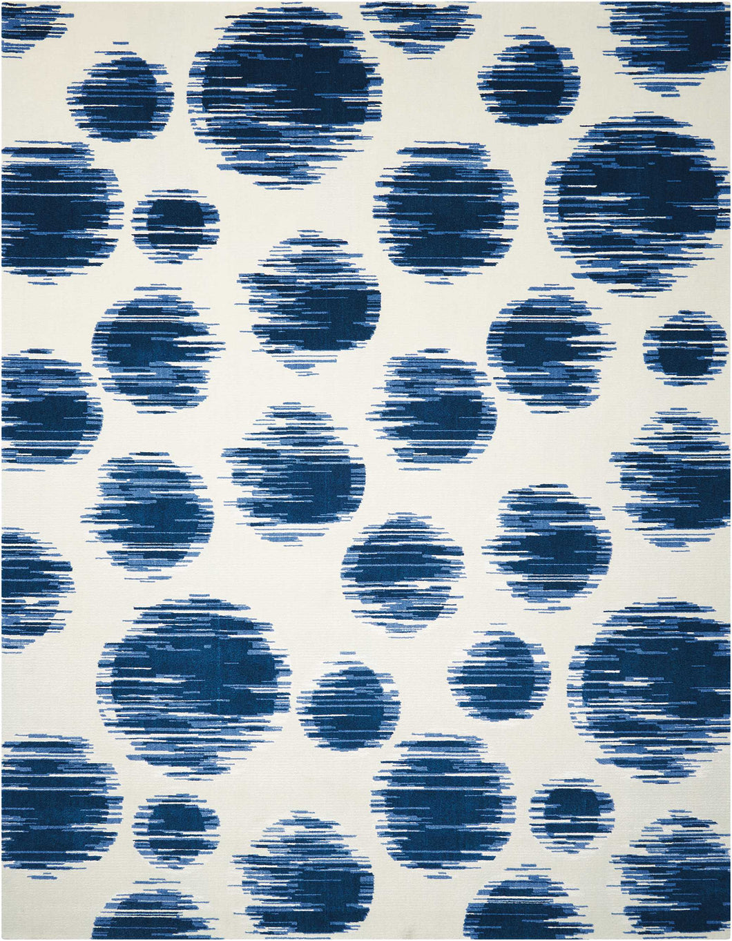 Nourison Twilight TWI23 Blue and White 12'x15' Oversized  Rug
