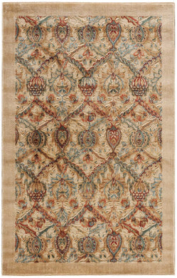 Nourison Graphic Illusions GIL15 Yellow 4'x6'  Area Rug