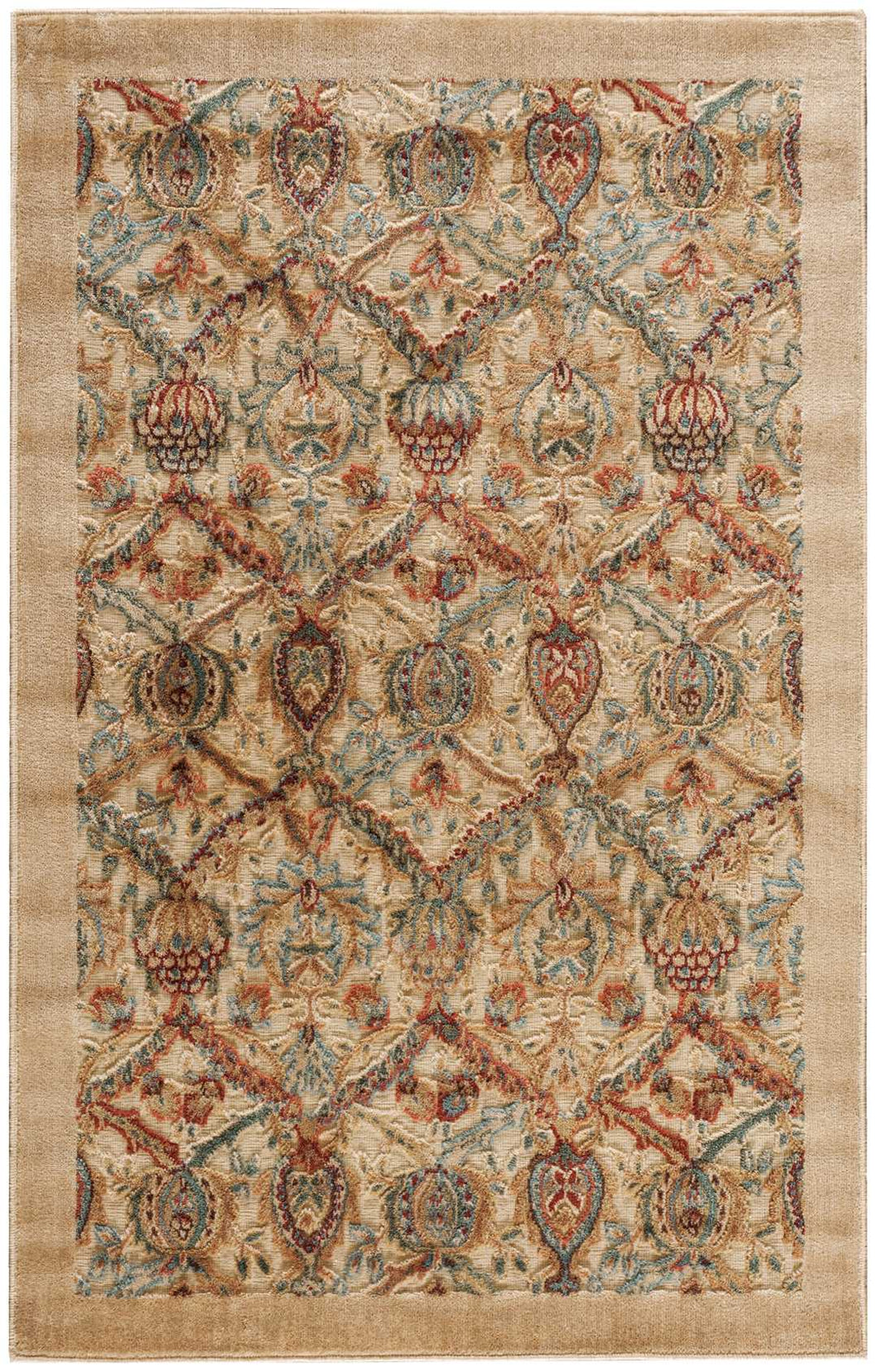 Nourison Graphic Illusions GIL15 Yellow 4'x6'  Area Rug