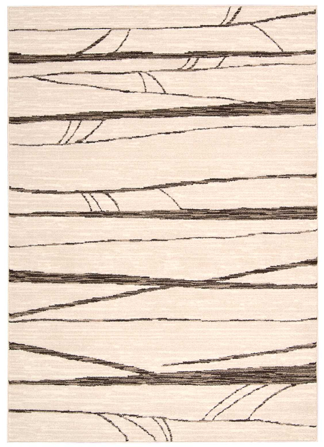 Michael Amini Glistening Nights MA512 White 5'x8'  Area Rug