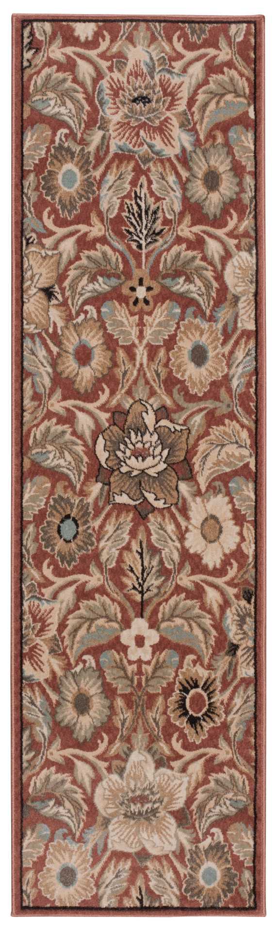 Nourison Walden WAL02 Red 8' Runner  Hallway Rug