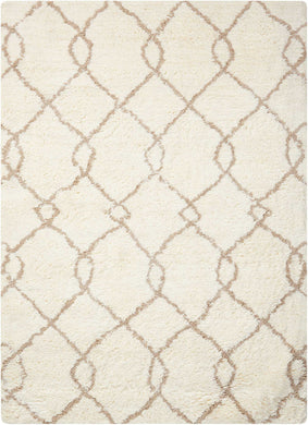 Nourison Galway GLW02 White 5'x7'  Area Rug