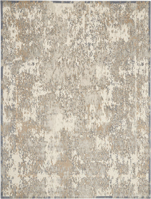 kathy ireland Home Sahara KI392 Beige and Ivory 8'x11' Large  Rug