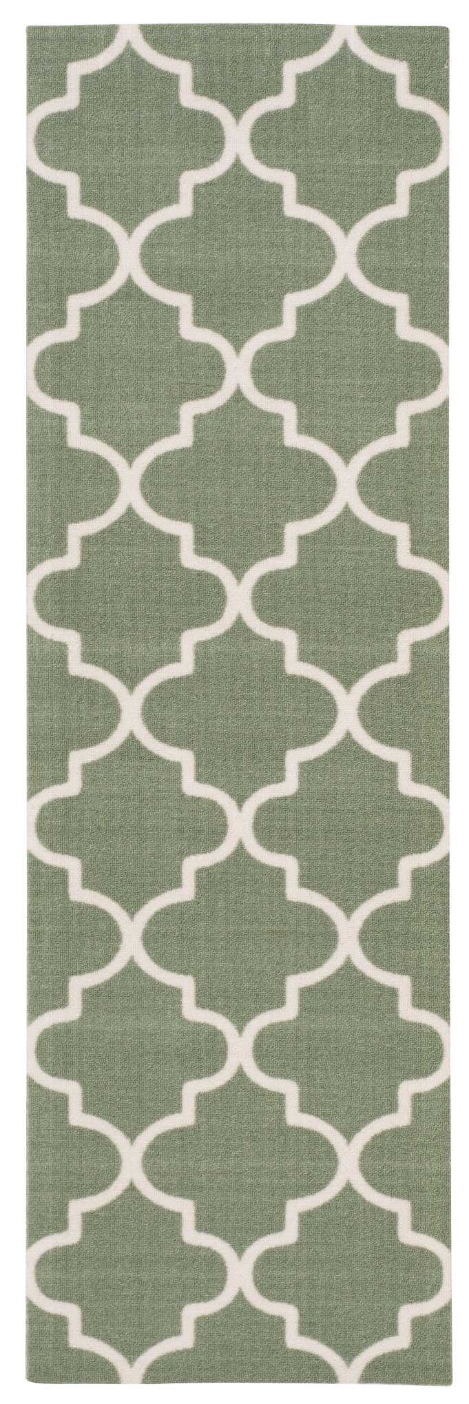 Waverly Sun N Shade SND25 Green 6' Runner  Hallway Rug