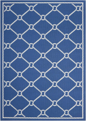 Waverly Sun N Shade SND41 Dark Blue 5'x8'  Area Rug