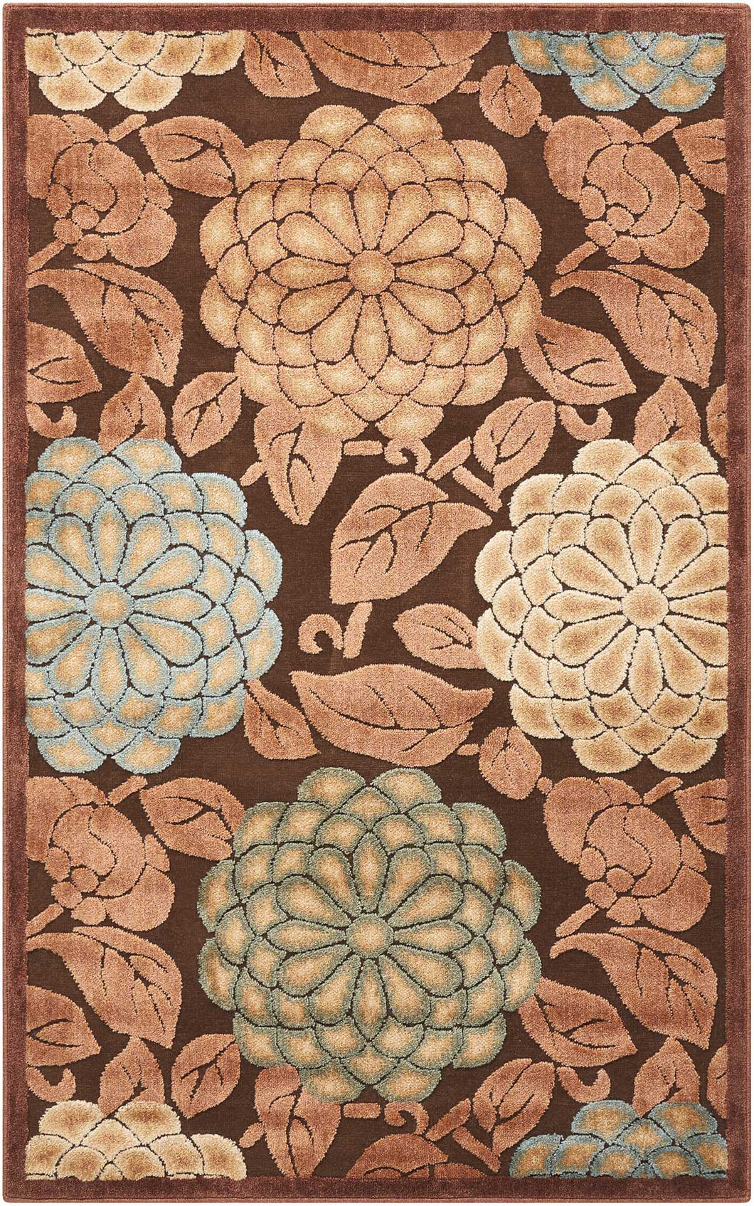 Nourison Graphic Illusions GIL13 Brown 4'x6'  Area Rug