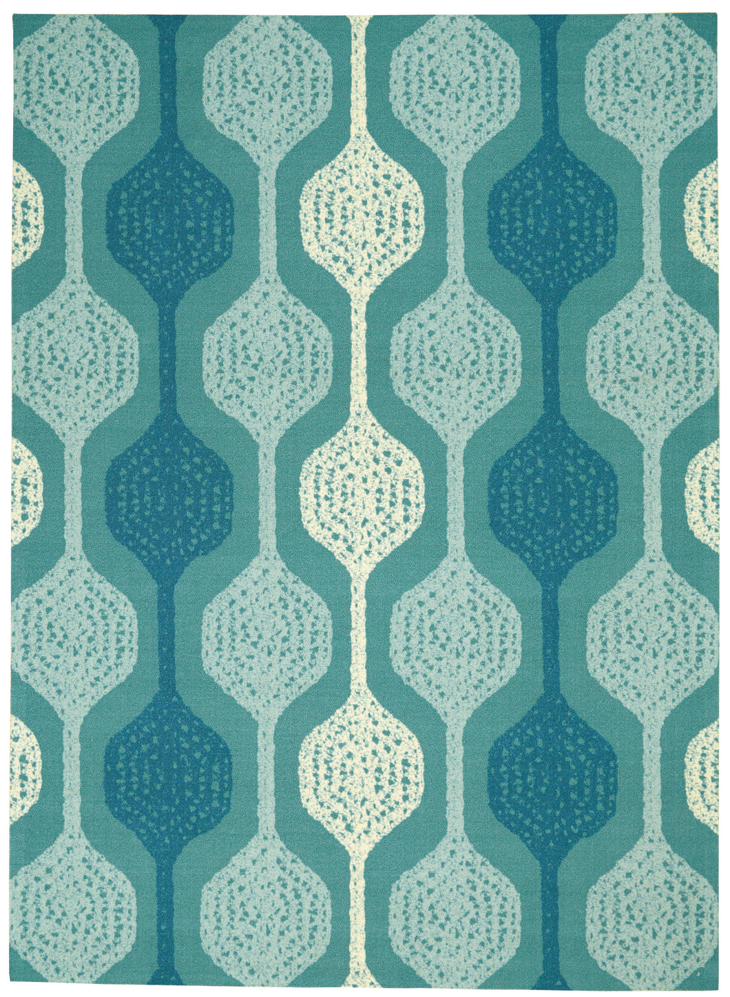 Nourison Sun N Shade SND70 Blue 5'x8' Contemporary Area Rug