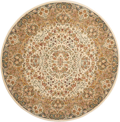 kathy ireland Home Antiquities ANT05 White 8' Round   Rug