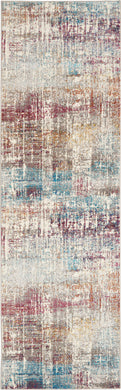 Nourison Radiant RAD07 Multicolor 7' Runner Low-pile Hallway Rug