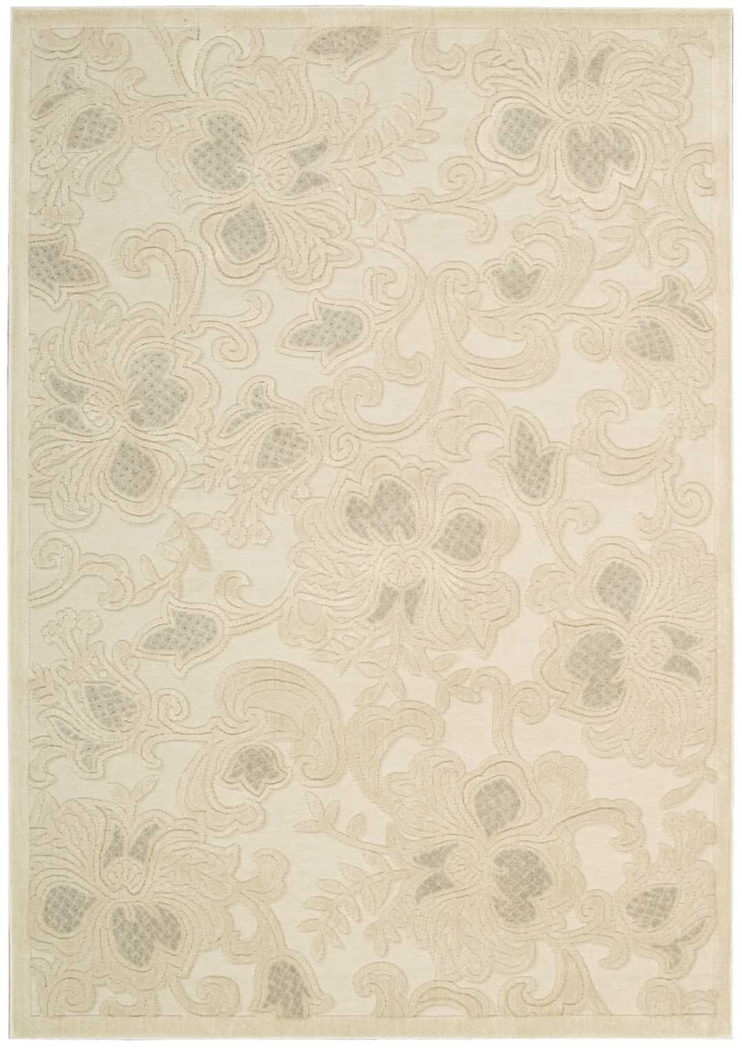 Nourison Graphic Illusions GIL02 Beige 4'x6'  Area Rug