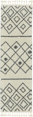 Nourison Serenity Shag 8' Runner  Contemporary  Area Rug