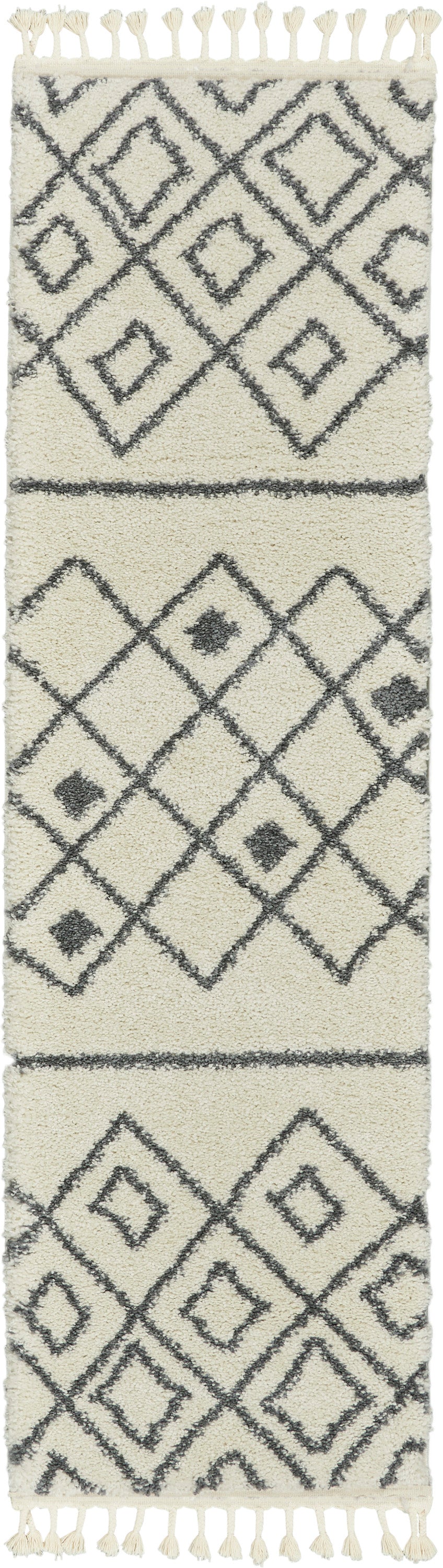 Nourison Serenity Shag 8' Runner  Contemporary  Area Rug