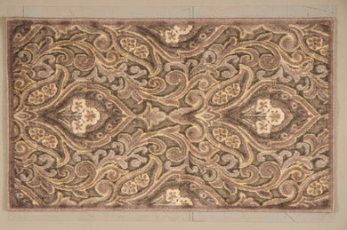 Nourison Graphic Illusions 2'x4' Grey  Area Rug