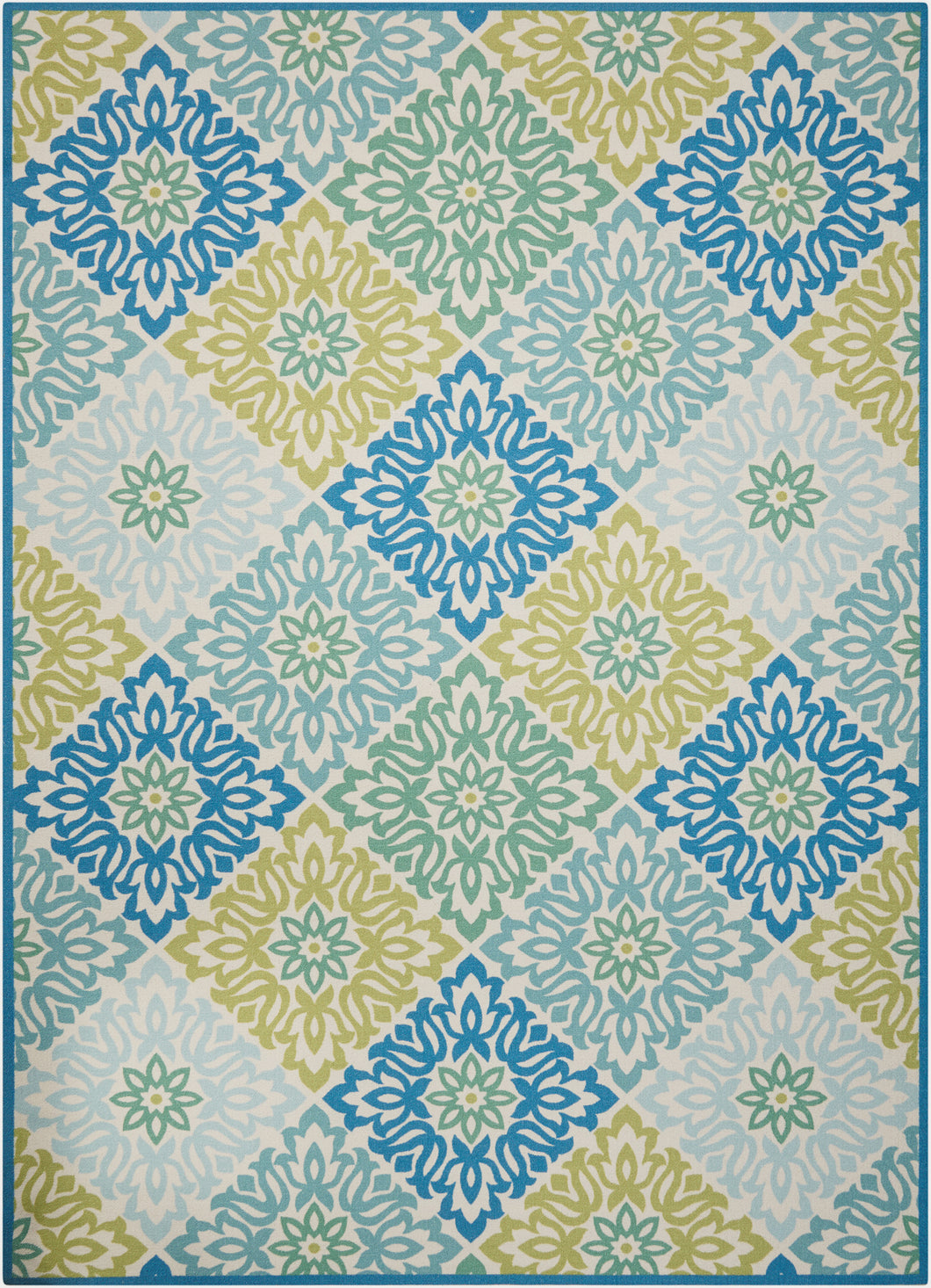 Waverly Sun N Shade SND23 Blue 8'x11'   Rug