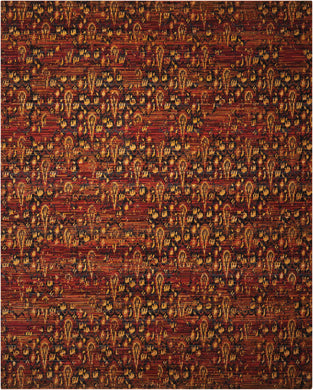 Nourison Rhapsody RH014 Red 5'x8'  Area Rug