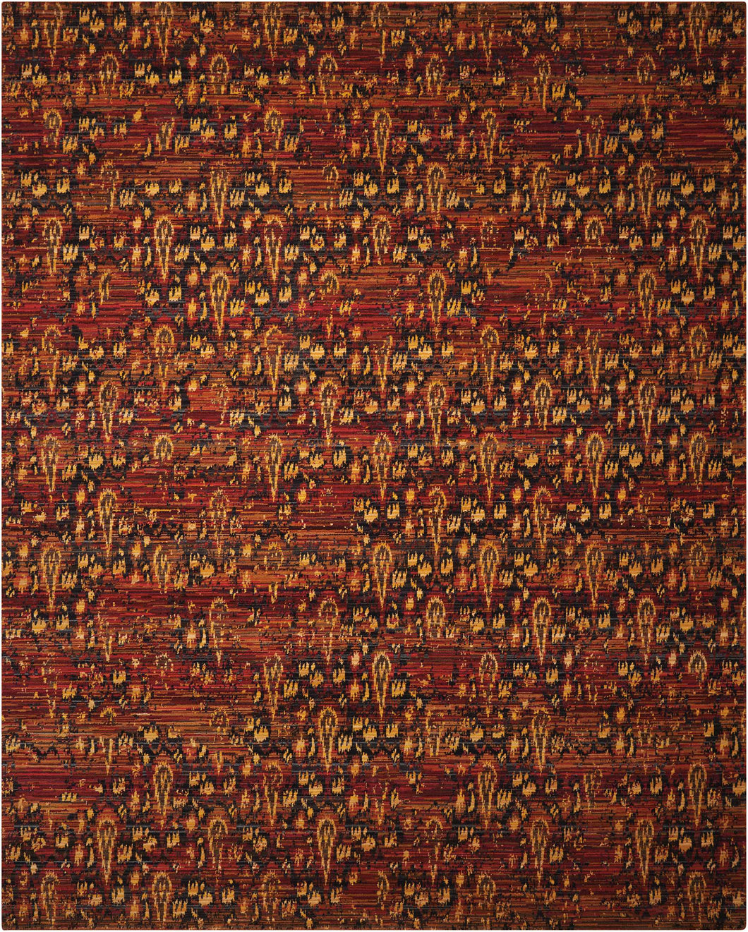Nourison Rhapsody RH014 Red 5'x8'  Area Rug