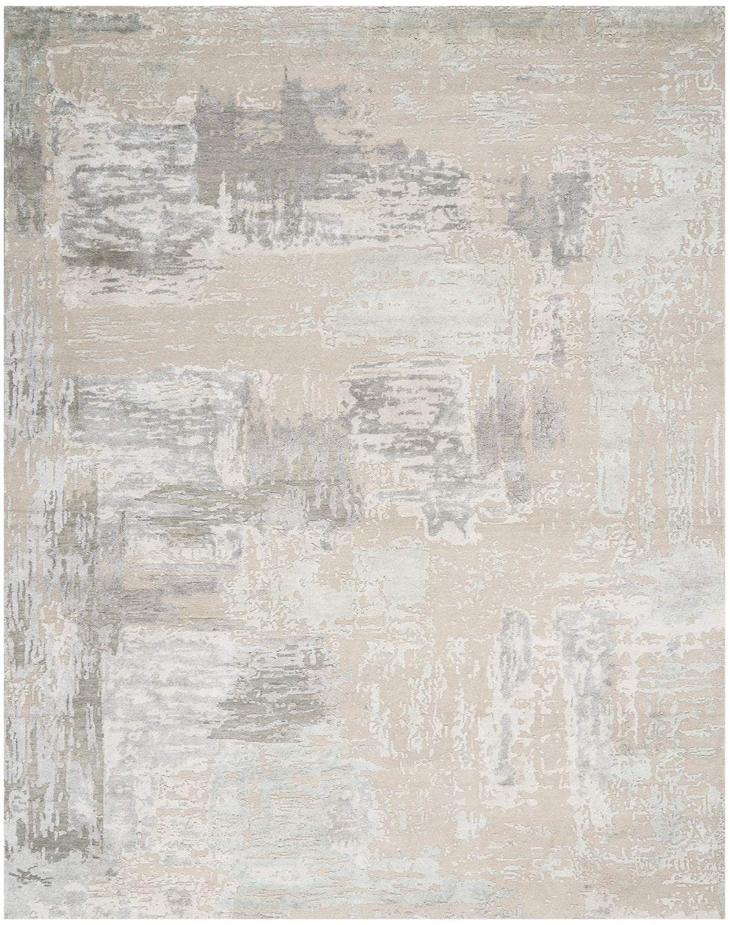 Christopher Guy Wool & Silk Collection CGS06 Grey 10'x14'  Area Rug