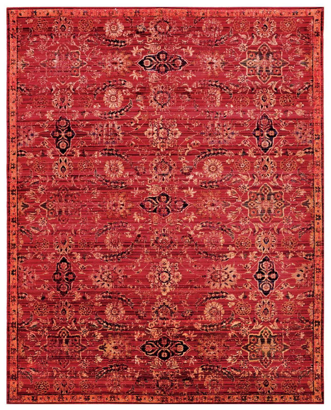 Nourison Timeless TML07 Red 5'x8'  Area Rug